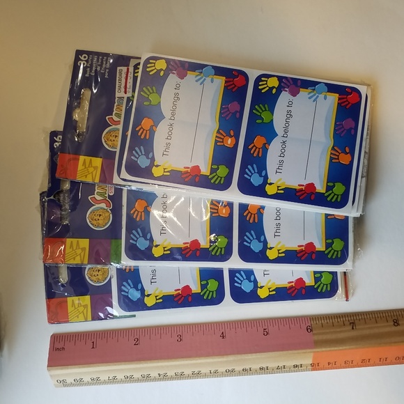 Book Plates NEW 7 packages Sandy Lion Stickers - Picture 4 of 5